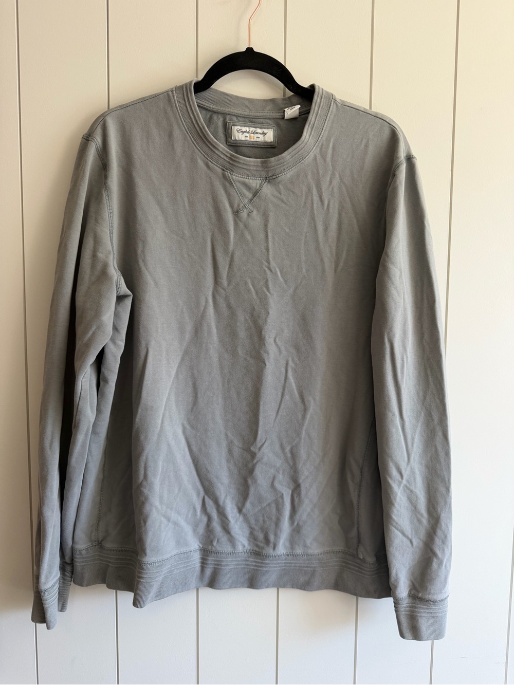 English Laundry Men's Crewneck Sweatshirt in Light Gray